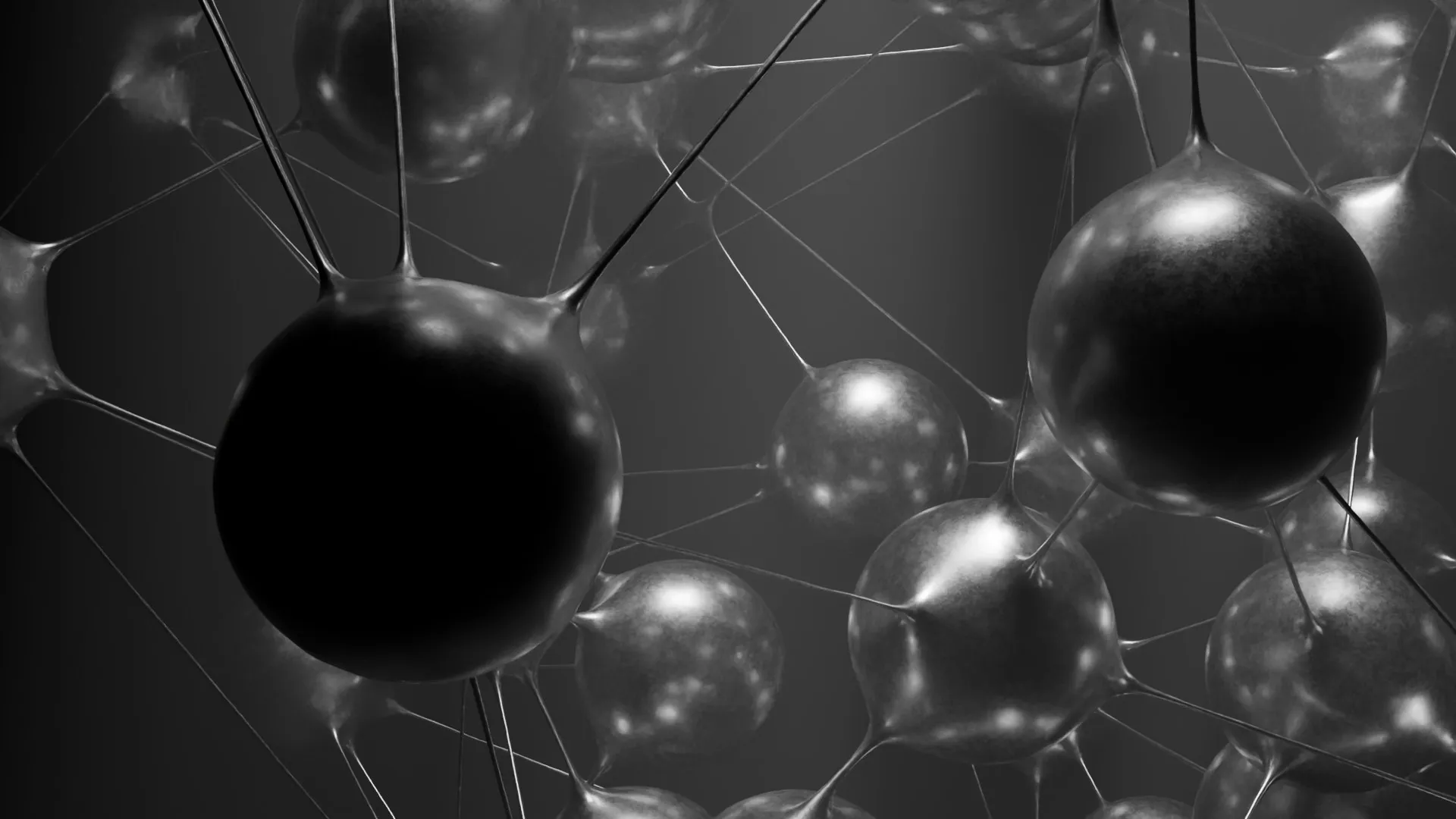 Liquid Spheres Connectivity 3D Model .c4d .max .obj .3ds .fbx .stl .blend