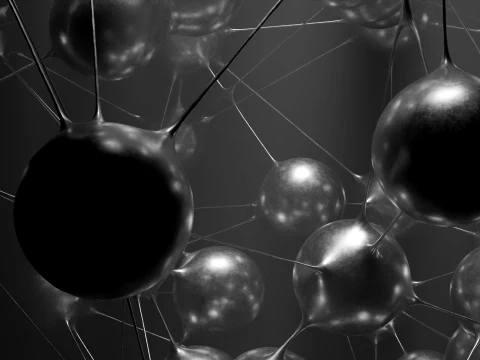 Liquid Spheres Connectivity 3D मॉडल