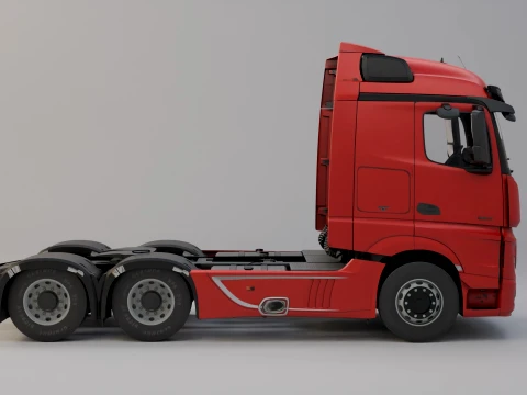 Mercedes-Benz Actros MP4 6x4 3D Model