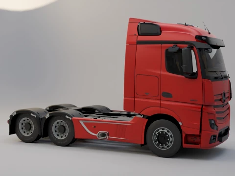 Mercedes-Benz Actros MP4 6x4 3D Model