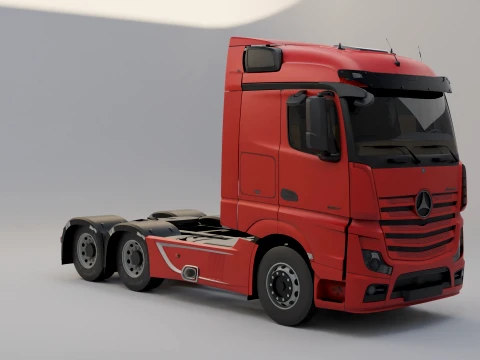 Mercedes-Benz Actros MP4 6x4 3D Model
