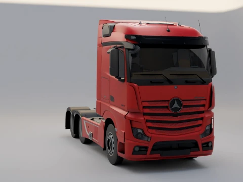 Mercedes-Benz Actros MP4 6x4 3D Model