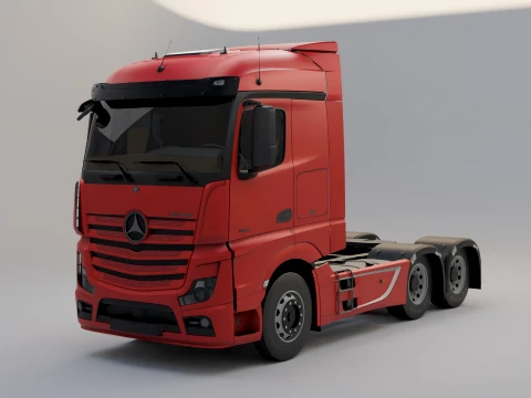 Mercedes-Benz Actros MP4 6x4 3D Model