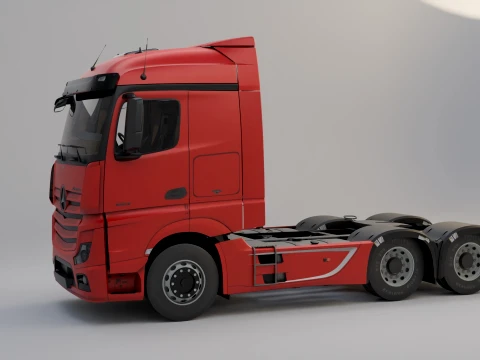 Mercedes-Benz Actros MP4 6x4 3D Model