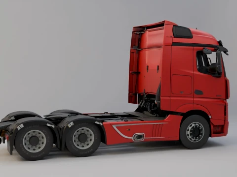 Mercedes-Benz Actros MP4 6x4 3D Model