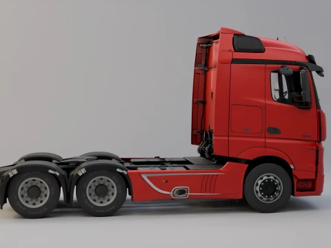 Mercedes-Benz Actros MP4 6x4 3D Model