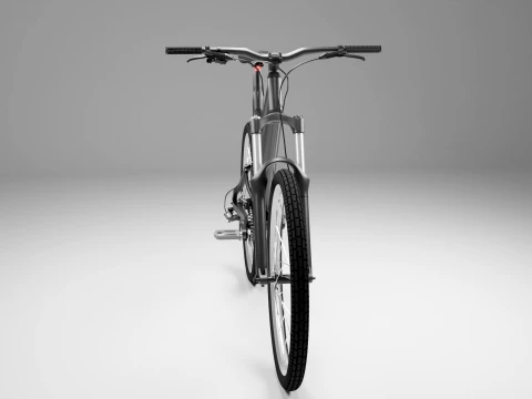 Modern Full-Suspension Mountain Bike 3D Model