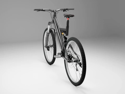 Modern Full-Suspension Mountain Bike 3D Model