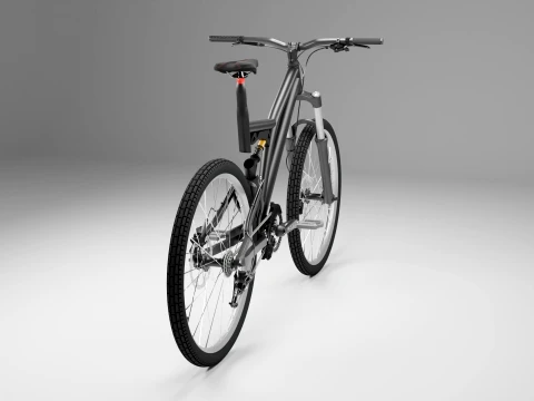 Modern Full-Suspension Mountain Bike 3D Model