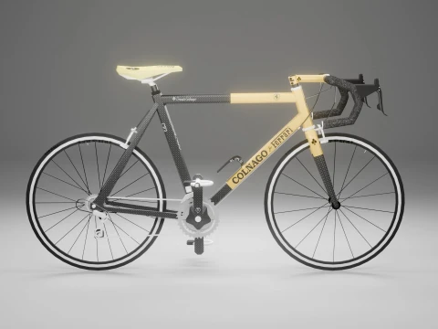 Colnago for Ferrari CF3 Vintage Carbon Road Bike Modello 3D