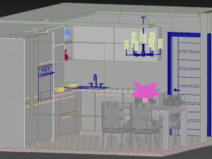 キッチン2 3Dモデル