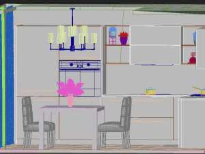 キッチン2 3Dモデル