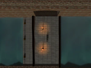 passos para a &aacute;gua Modelo 3D