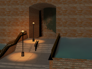 steps to the water Modelo 3D