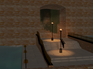 steps to the water Modelo 3D