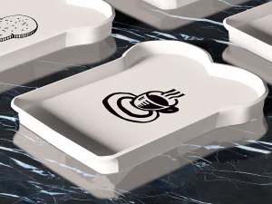 드럼으로 접시 3D 모델