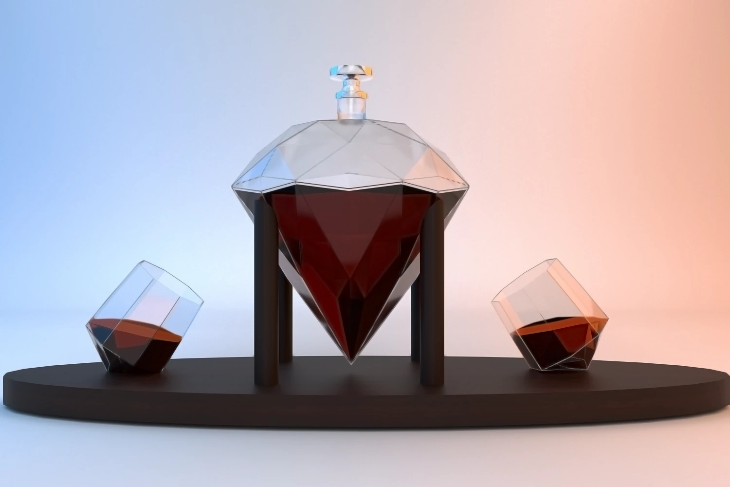 bottlediamond 3D Model .c4d .max .obj .3ds .fbx .stl .blend 