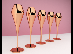 champagne glass Model 3D