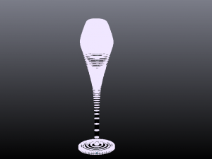 champagne glass Model 3D