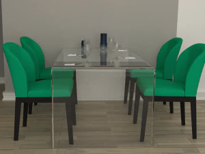 masa sandalye 3D Model