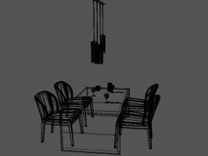 tablechair 3D Модель