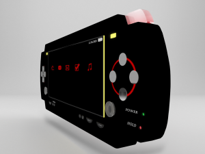 game console 3D-Modell