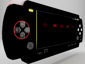 game console 3D-Modell