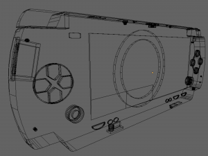 game console 3D-Modell