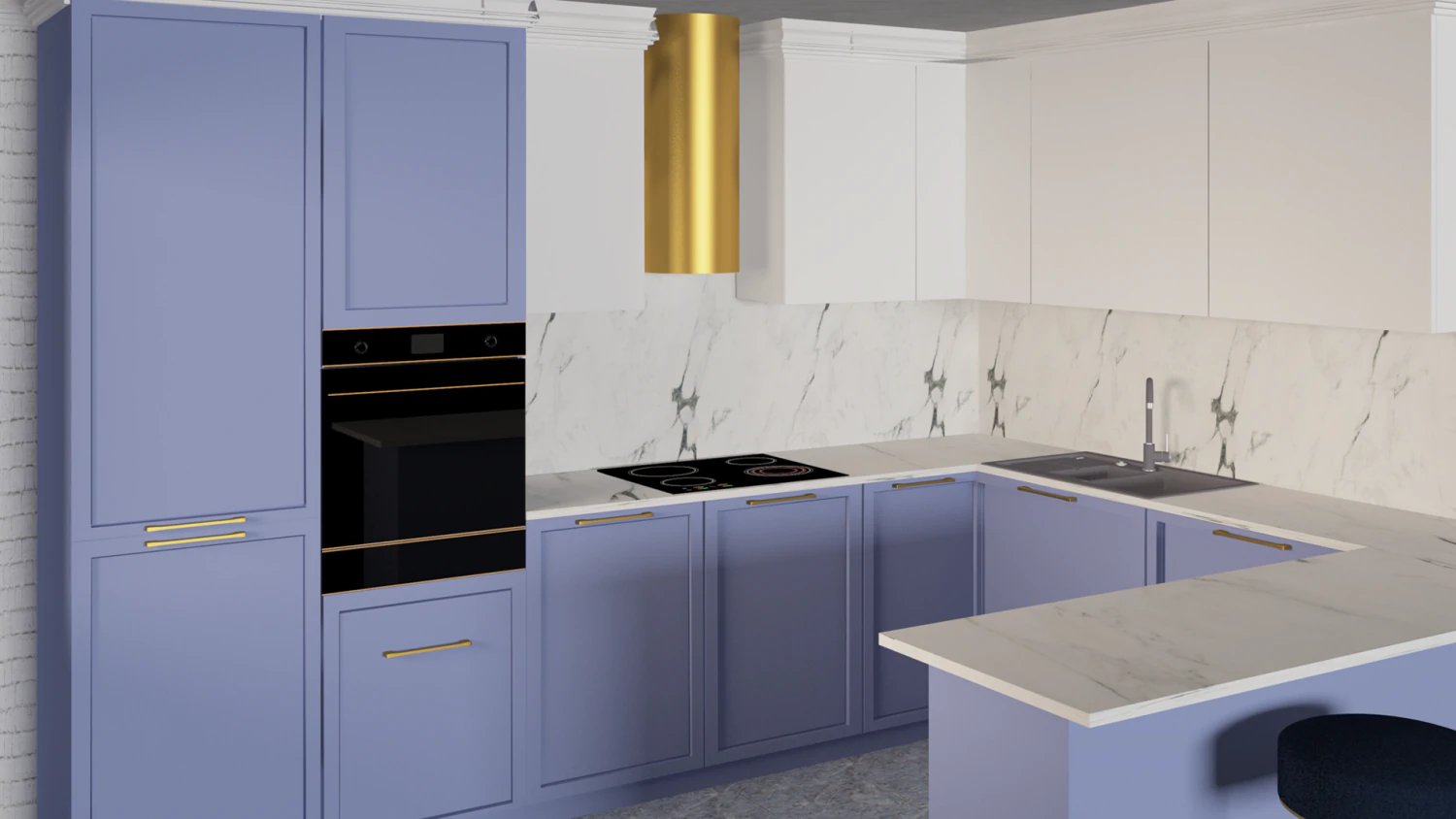 kitchenmini 3D Model .c4d .max .obj .3ds .fbx .stl .blend