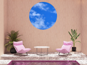 patio with pool 3D Model