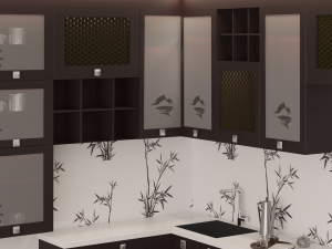 kitchen sakura Modello 3D