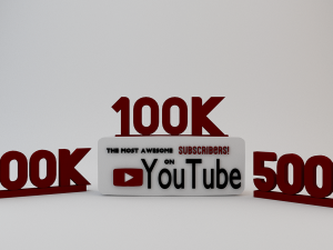 Stand YouTube 3D Print Model