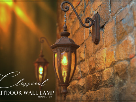 CLASSICAL OUTDOOR WALL LAMP -Model 04- 3D 모델