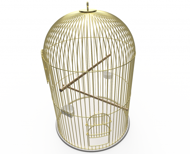 birdcage 3D Model .c4d .max .obj .3ds .fbx .stl .blend 