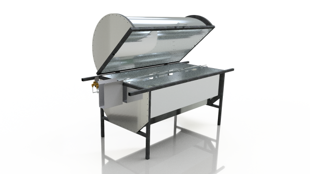 gas grill bbq - spit braai Modelo 3D .c4d .max .obj .3ds .fbx .stl .blend 