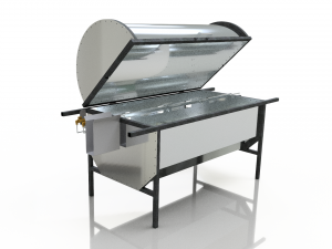 gas grill bbq - spit braai 3D Model