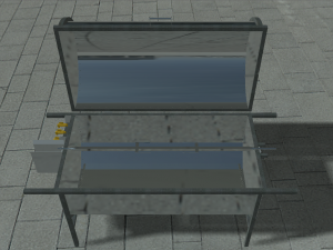 gas grill bbq - spit braai Modelo 3D