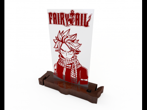 natsu dragneel bed lamp fairytail Modello 3D