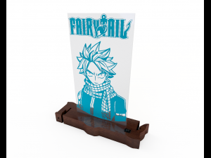 natsu dragneel bed lamp fairytail Modelo 3D