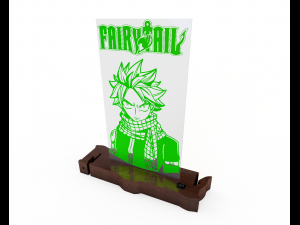 natsu dragneel bed lamp fairytail Modelo 3D