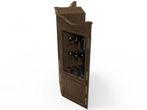 eski ahşap saat 3D Model