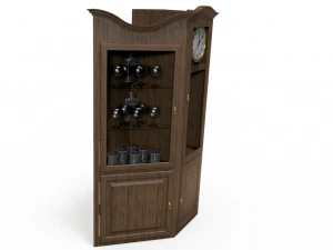 eski ahşap saat 3D Model