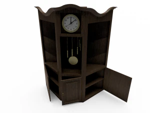 eski ahşap saat 3D Model