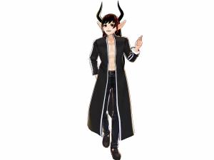 anime demon male 3D Model