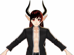 anime demon male 3D Model