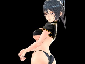 Sexy Anime Girl in Underwear Modelo 3D