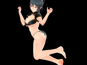 Sexy Anime Girl in Underwear Modelo 3D