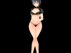 Sexy Anime Girl in Underwear Modelo 3D