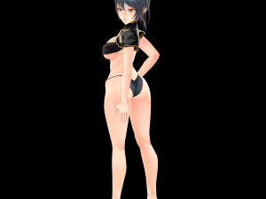 Sexy Anime Girl in Underwear Modelo 3D