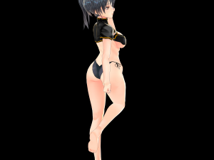 Sexy Anime Girl in Underwear Modelo 3D